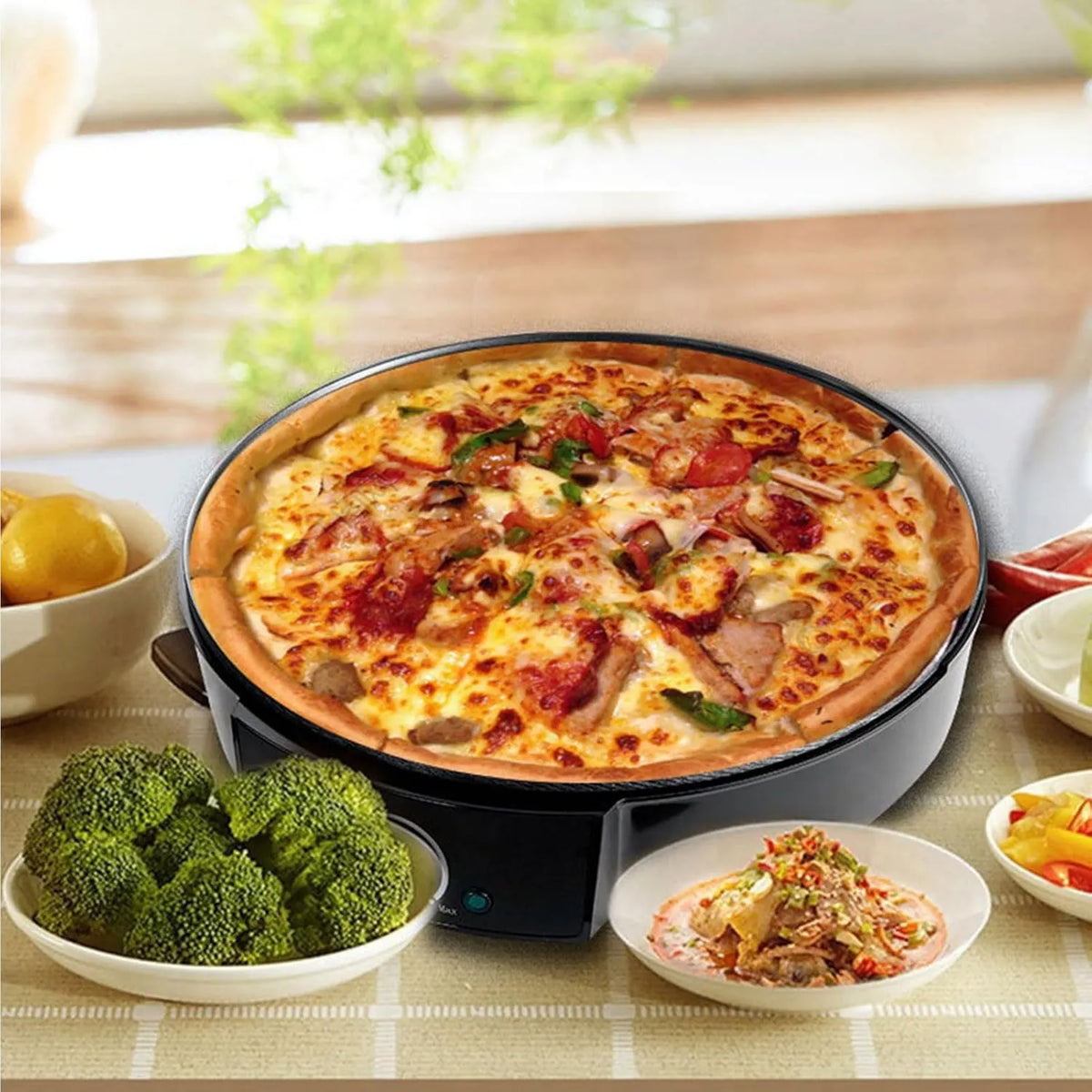 XSDAJSD, Pizza piekarnik elektryczny, profesjonalny, restauracja, z powłoką nieprzywierającą powłoki Łatwy do czyszczenia dla kuchni