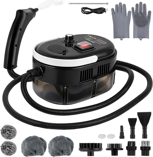 VeftBltrem myjka parowa, Grzejnik elektryczny, 2500 W, 15 s czyszczący, przenośny, para, 1200 ml, 6 prędkości, Sprayer, 4.5 Bar