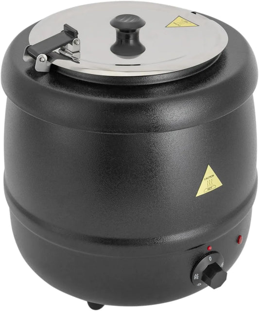 Vielrosse, wino gorące, wieszak z zawiasem, elektryczny marmit 10 l, 400 W, profesjonalny hot- zlewozmywak 35- 80°C, z wyjmowanym stalowym pojemnikiem wewnętrznym