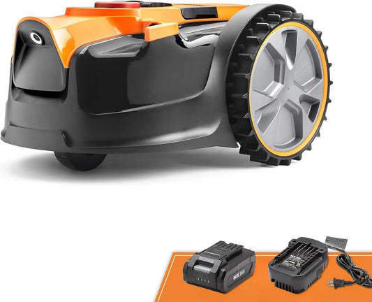 Robot koszący, 80 m², zasilanie akumulatorowe, automatyczne koszenie trawnika
