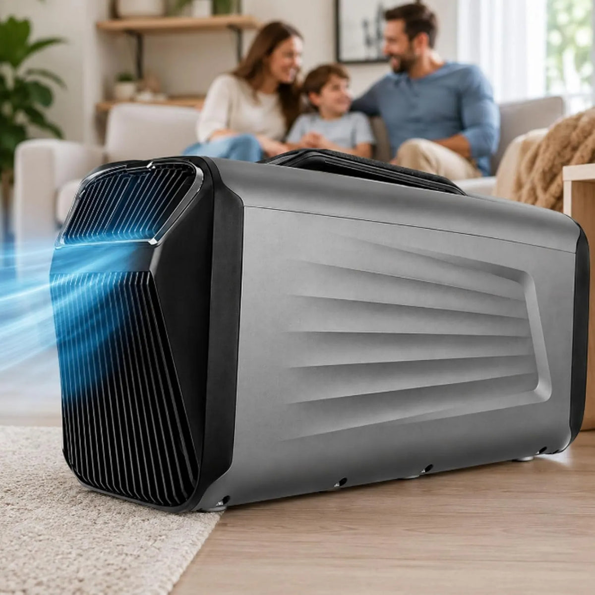 smafoseedding klimatyzator przenośny, 4- In-1, 50 dB, przenośne, czarne, 5 200 Btu 4-En-1