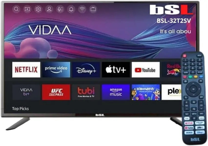 BSL BEAUTIFUL SOUND LINE telewizor, Smart TV BSL- 32T2SV RJ45, 32 cali, TV, HDMI, USB, WiFi, DVB- T2, HD1366X720p, DVBT2 / S2, kompatybilne z Youtube, Netflix BSL-32T2SV DVB-T2 DVBT2/S2