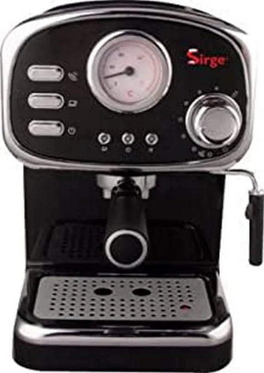 Sirge, Ekspres do kawy, 1, 2 l, 1100 W, duży zbiornik, wyjmowany, 15 bar, 3 filtry, MADE IN WŁOCHY