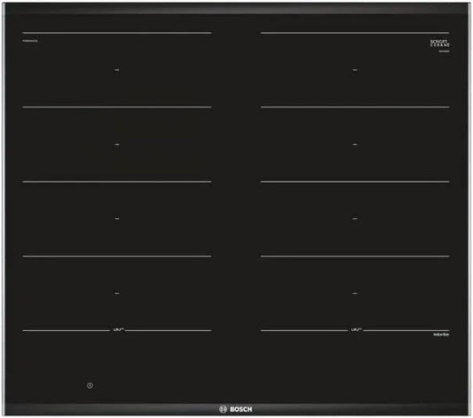 Bosch PXX675DC1E płyta indukcyjna, 60 cm, 17 poziomów, seria 8 płyta indukcyjna, 17 poziomów mocy, PowerBoost / strefa indukcyjna flex