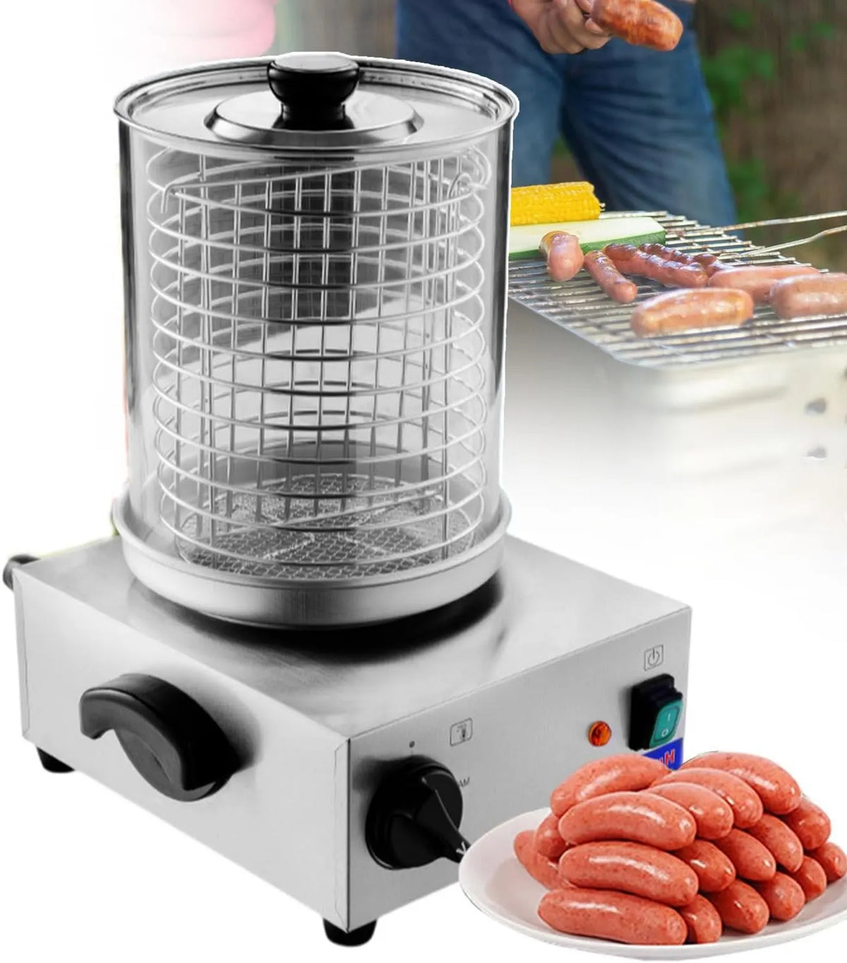 smafoseedding, Hot Dog Maszyna, Grill, Restauracja, stal nierdzewna