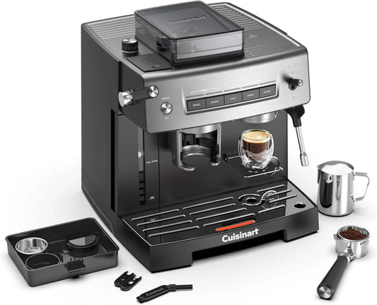 CUISINART, Mech mleczny, 2, 2 l, emulgator mleka, duży zbiornik, 20 bar, Mill 16 ustawień, CUSINART ® Espresso