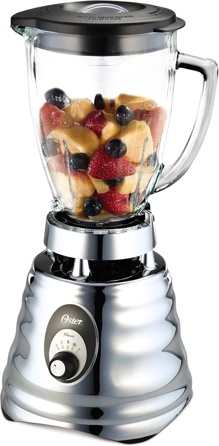 Oster blender kielichowy, Mikser, 1, 25 l, 600 W, 3 prędkości, zdejmowalny, stal nierdzewna, szary