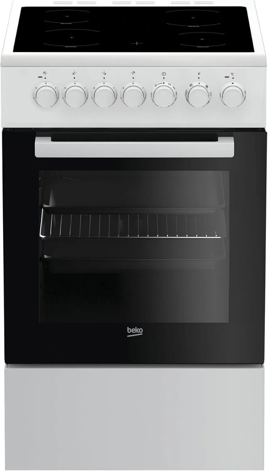 Beko FSM57100GW płyta ceramiczna, 50 cm, funkcja pary, Elektro-Herd mit Glaskeramikkochfeld