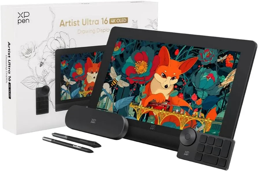 XP-Pen, Model multi- touch16, XPpen Artist Ultra 16 Tablet Grafika OLED 4K Tracile Screen, Graficzny tablet Profesjonalny rysunek Multi- touch16 ekran Multi-touch16