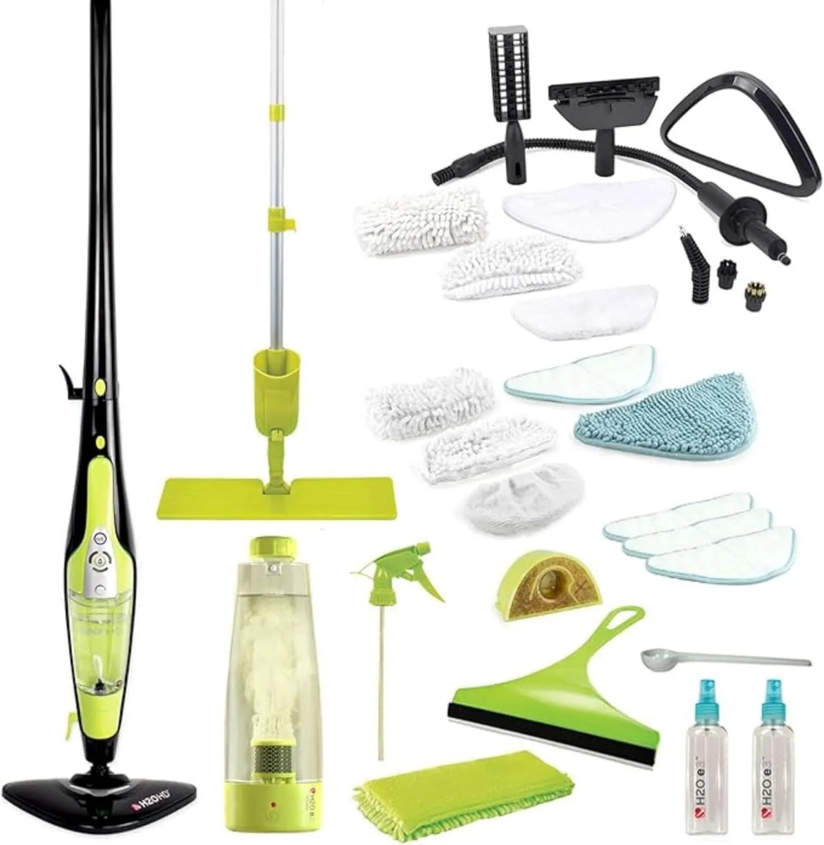 H2O myjka parowa, Czyszczenie parowe 2- in-1, 1500 W, duży zbiornik, HD PRO + E3, zbiornik 450 ml 2-en-1