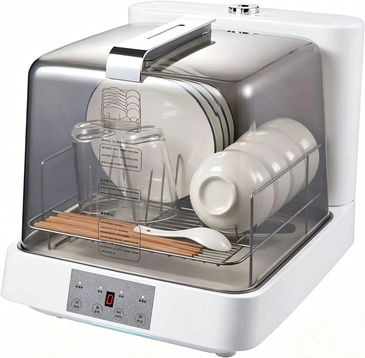 PtaTritious zmywarka przenośna, Zmywarka, 6 l, 3 programów, przenośny, duży zbiornik, 4-5 sztućców pojemności, przezroczysty design, Kompaktowy format wszystkich kuchni