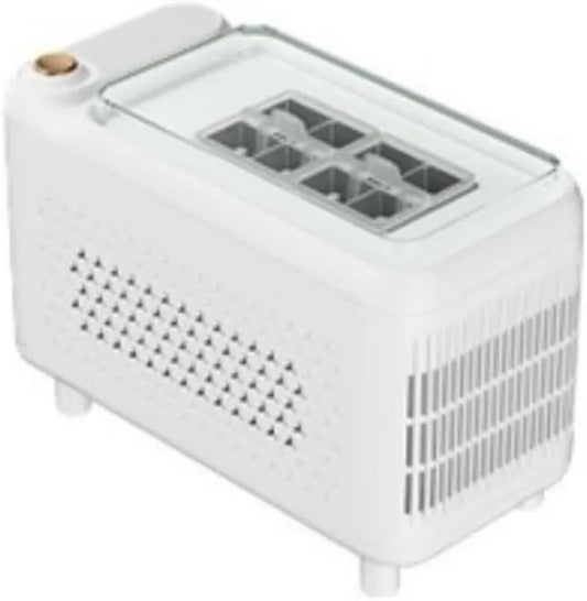 Accarugty kostkarka do lodu, 12 V, przenośne, kemping, biała, ABS konstrukcja